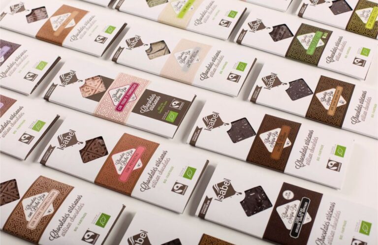 tabletas de chocolate bean to bar de Chocolates Artesanos Isabel