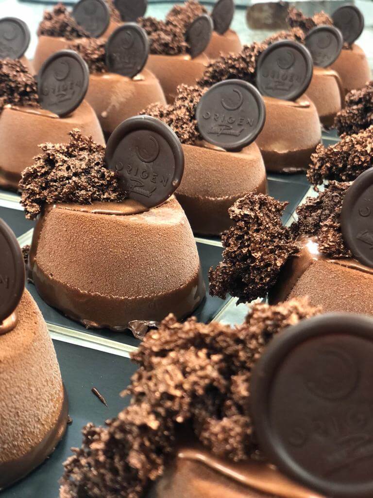 Pasteles de chocolate de Origen Bean to Bar